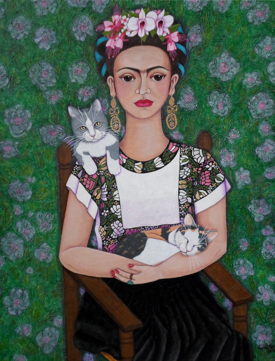 Frida cat lover