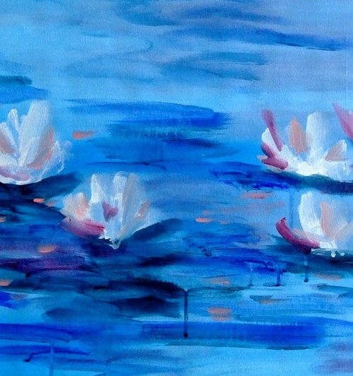 Lilies on the Pond #02 by Marina Krylova
