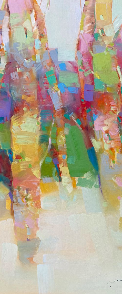 Aspen, Original oil painting, Handmade artwork, One of a kind by Vahe Yeremyan
