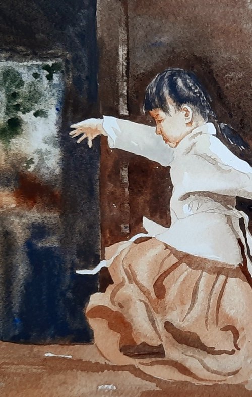 Dancing Days - Original Watercolour Painting by Alison Fennell