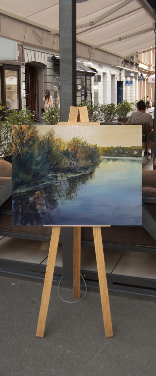 "Dusk on the river" by Ivan  Grozdanovski