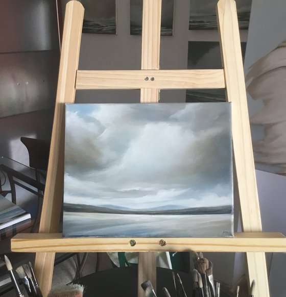 The Skies Declared Glory - Original Seascape Oil Painting on Stretched Canvas