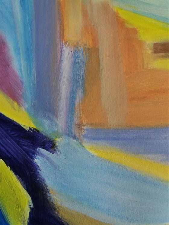 Le Soleil (The Sun) 43.3 H x29.1 W inches | Large &Colourful abstract |