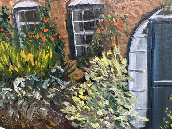 Dutch house with thatched roof