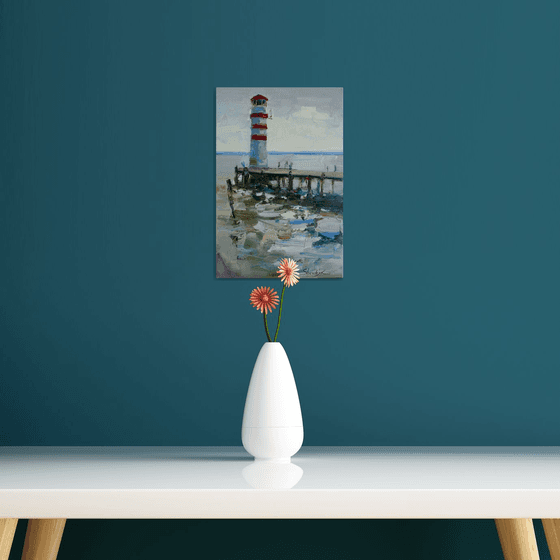 Lake Neusiedl. Lighthouse