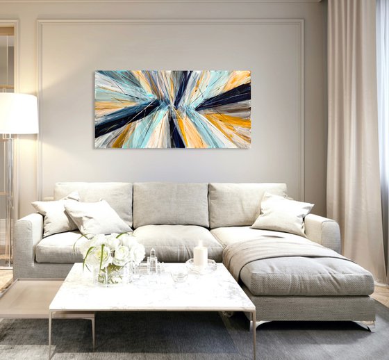 Lightness of blue and ochre