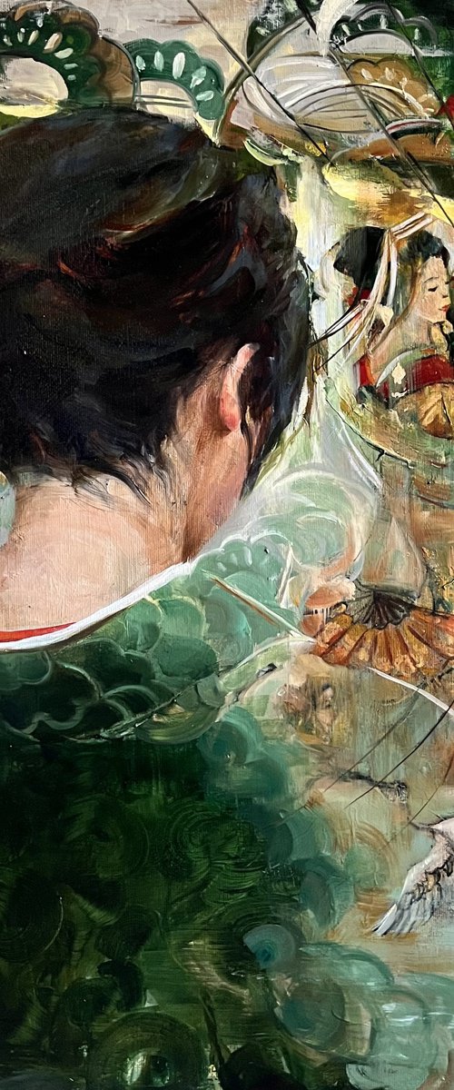 STORYTELLER - GIRL IN KIMONO by Elena Mashajeva-Agraphiotis