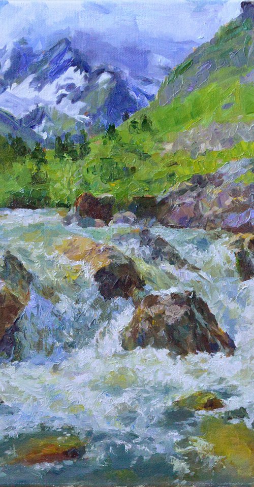 Mountain river #2 by Vachagan Manukyan