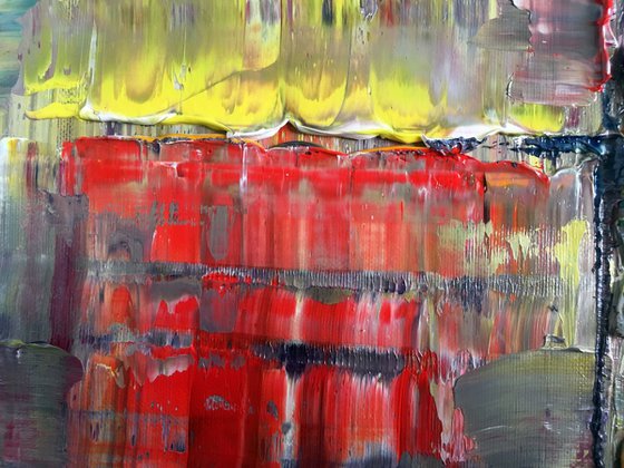 "Weeping Wall" - FREE SHIPPING to the USA - Original Abstract Oil Painting, 24 x 36 inches