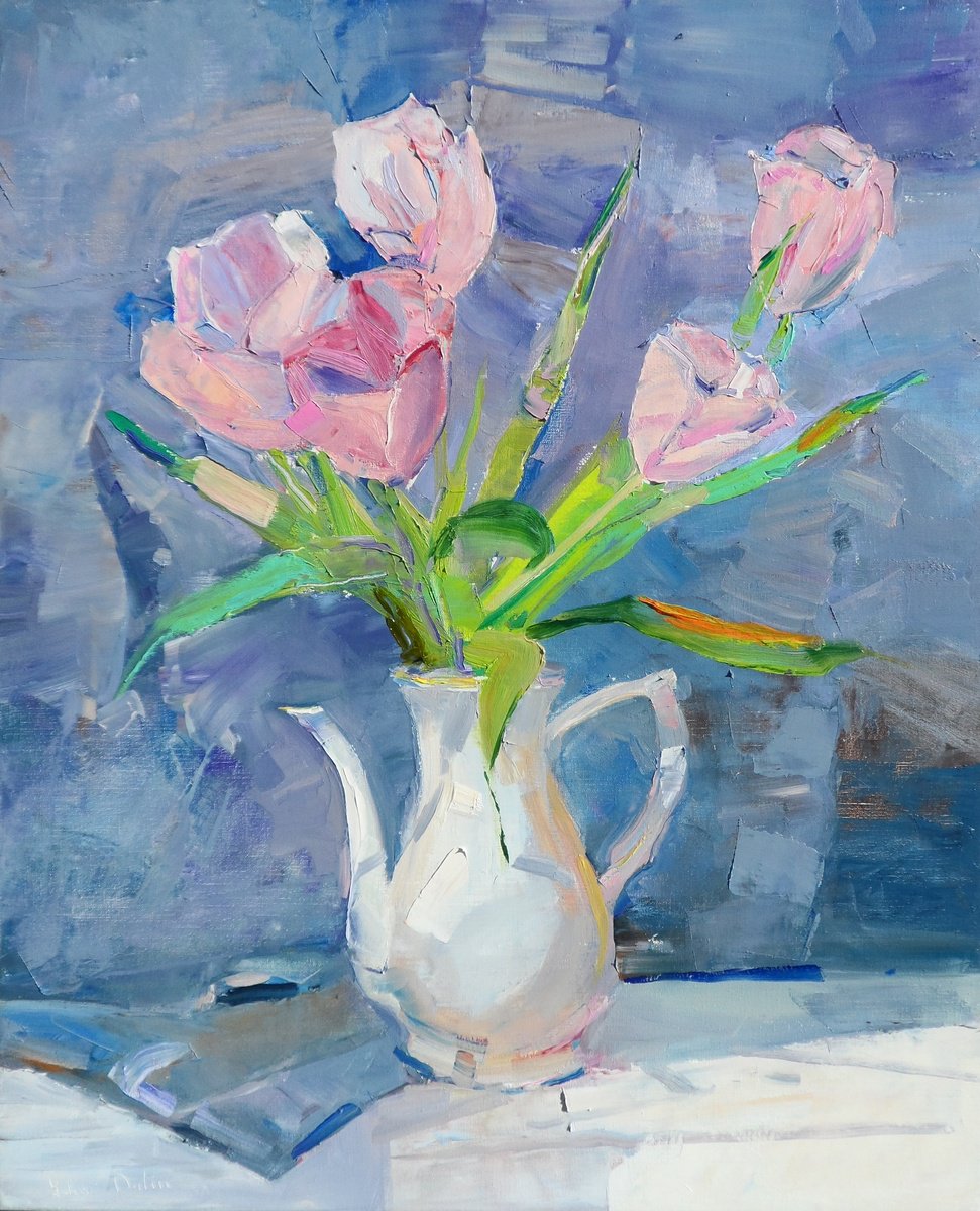 Tulips By Yehor Dulin, 18 X 22, Artwork For Sale On Artfinder