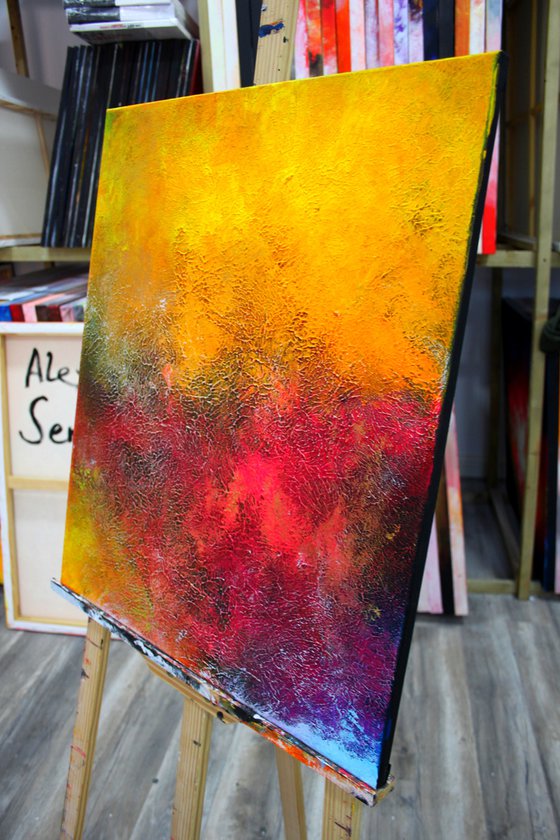 250x60cm. / Abstract Painting / © 2019 Alex Senchenko. / New Meaning