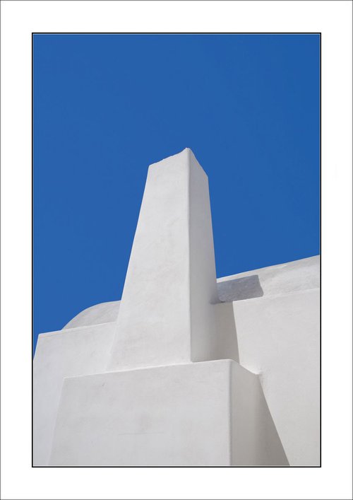 From the Greek Minimalism series: Greek Architectural Detail (Blue and White) # 17, Santorini, Greece by Tony Bowall FRPS