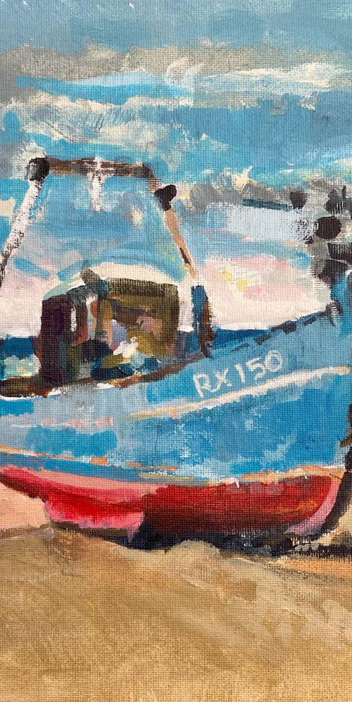 Fishing Boat in Hastings beach by Paul Gurney