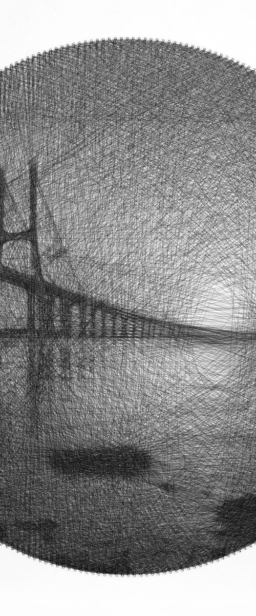 Bridge, string artwork by Andrey Saharov