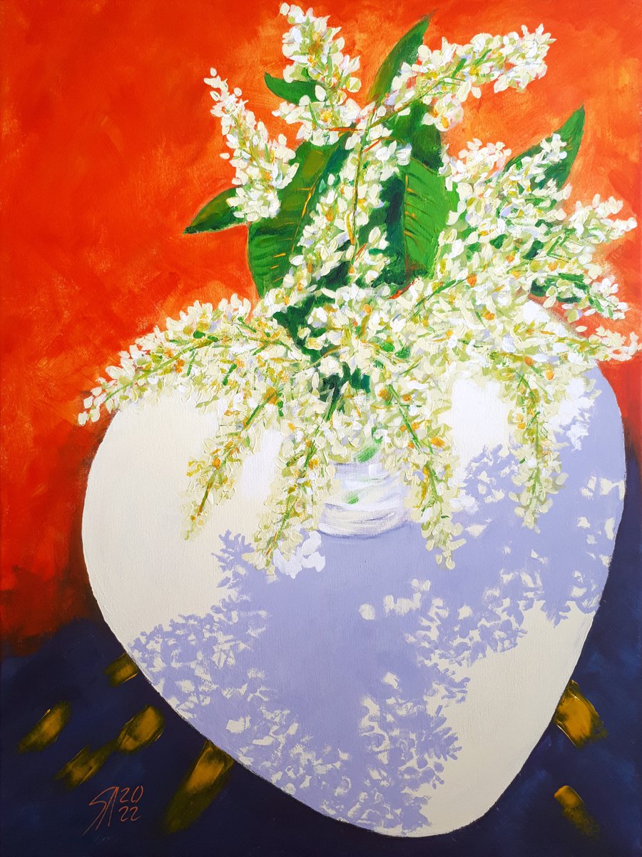 Bird Cherry Aroma By Salana Art / Svetlana Samovarova, 24 X 31, Artwork For Sale On Artfinder