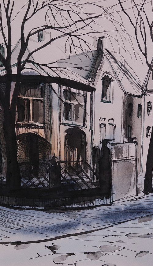 "Houses of Lviv" by Lena Vylusk