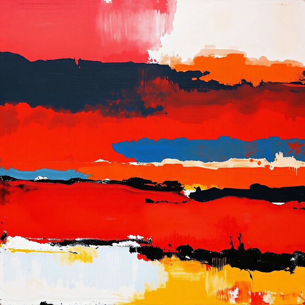 Abstract Giclee Print By Alessandro Butera, 35 X 35, Sicily Volcanic Energy, Original Artwork