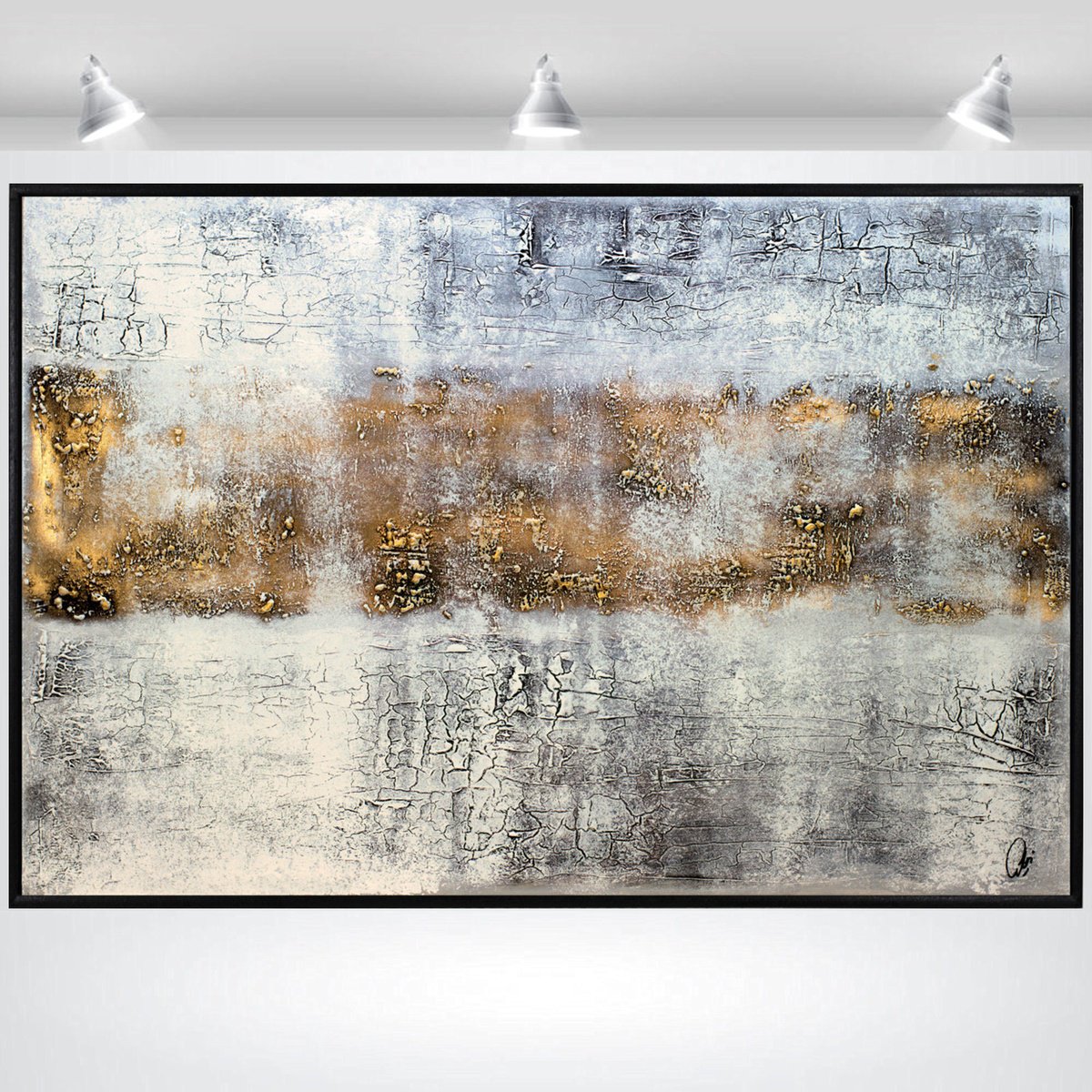  Golden Reflections By Edelgard Schroer, 48 X 33, Artwork For Sale On Artfinder