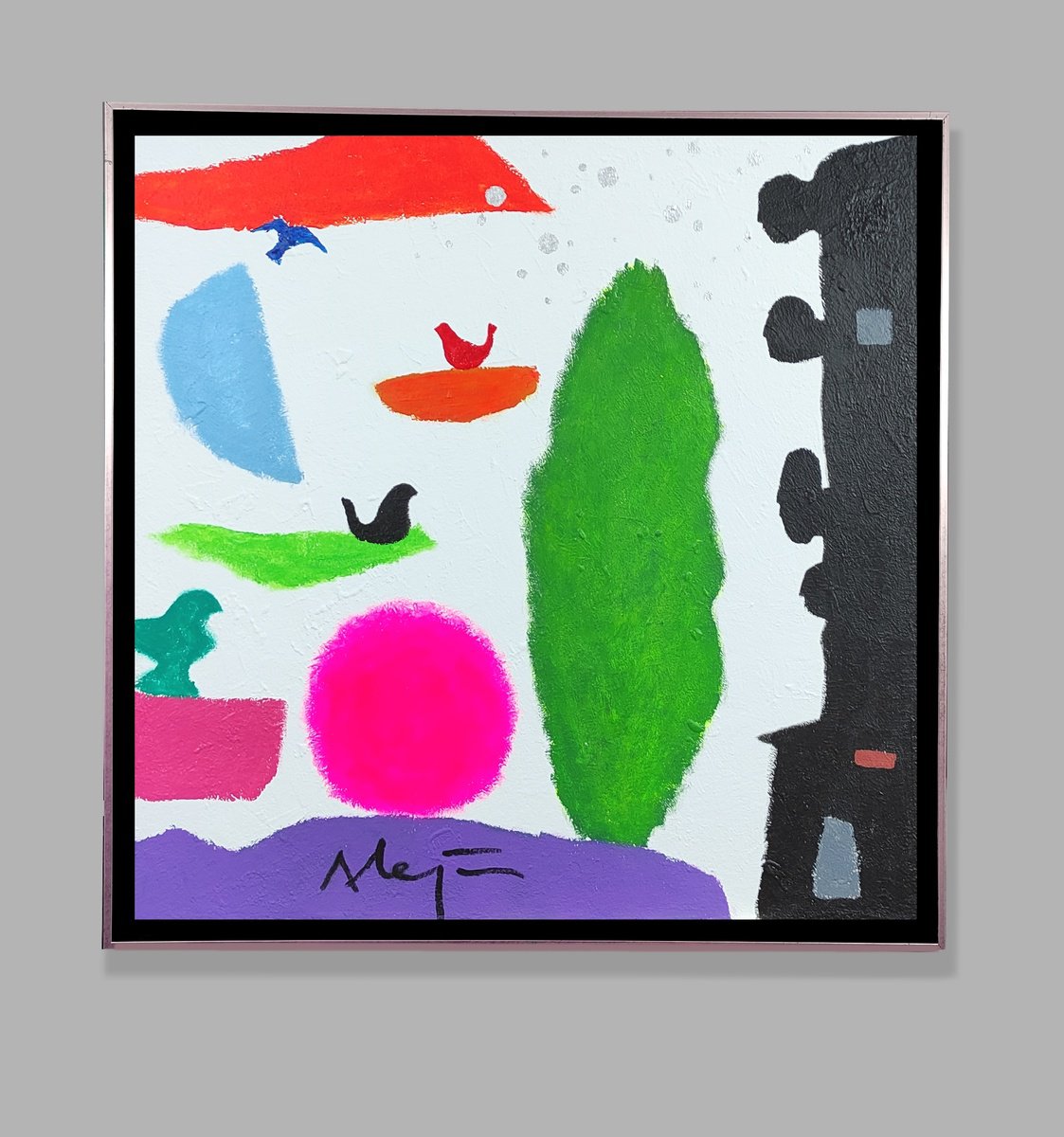  The Border By Alejos, 39 X 39, Artwork For Sale On Artfinder