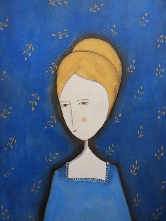 The cobalt blue Lady