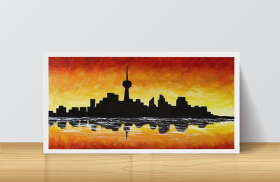 Sunset City Silhouette