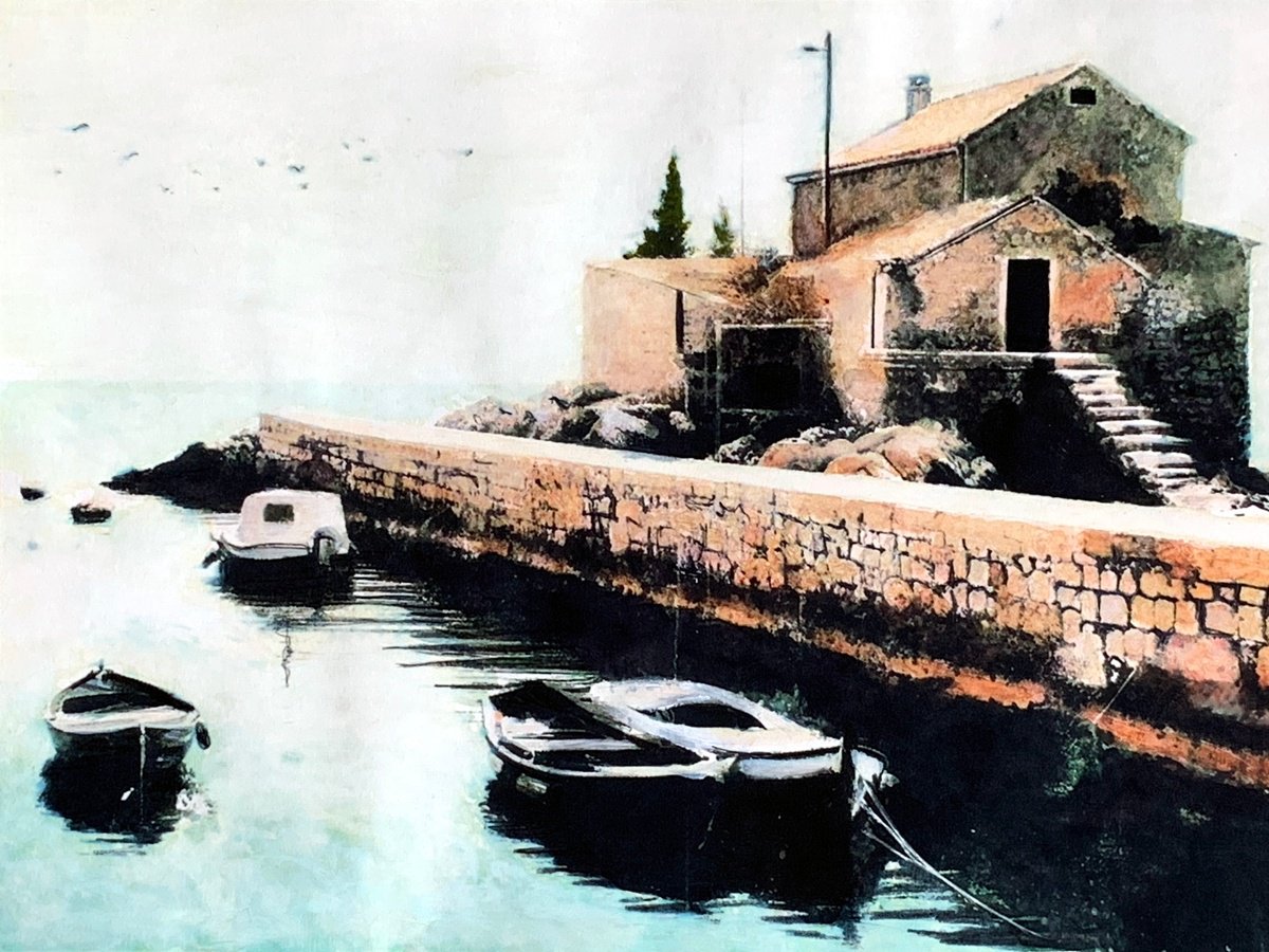 Mural at Sea by Sinisa Alujevic