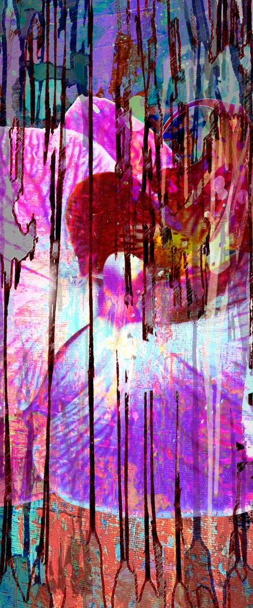 Abstract Pink Orchid by Alex Solodov