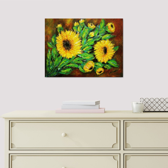 Still life with sunflowers 2