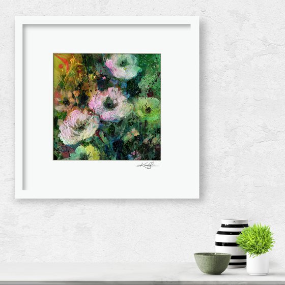 Floral Delight 46 - Textured Floral Abstract Painting by Kathy Morton Stanion