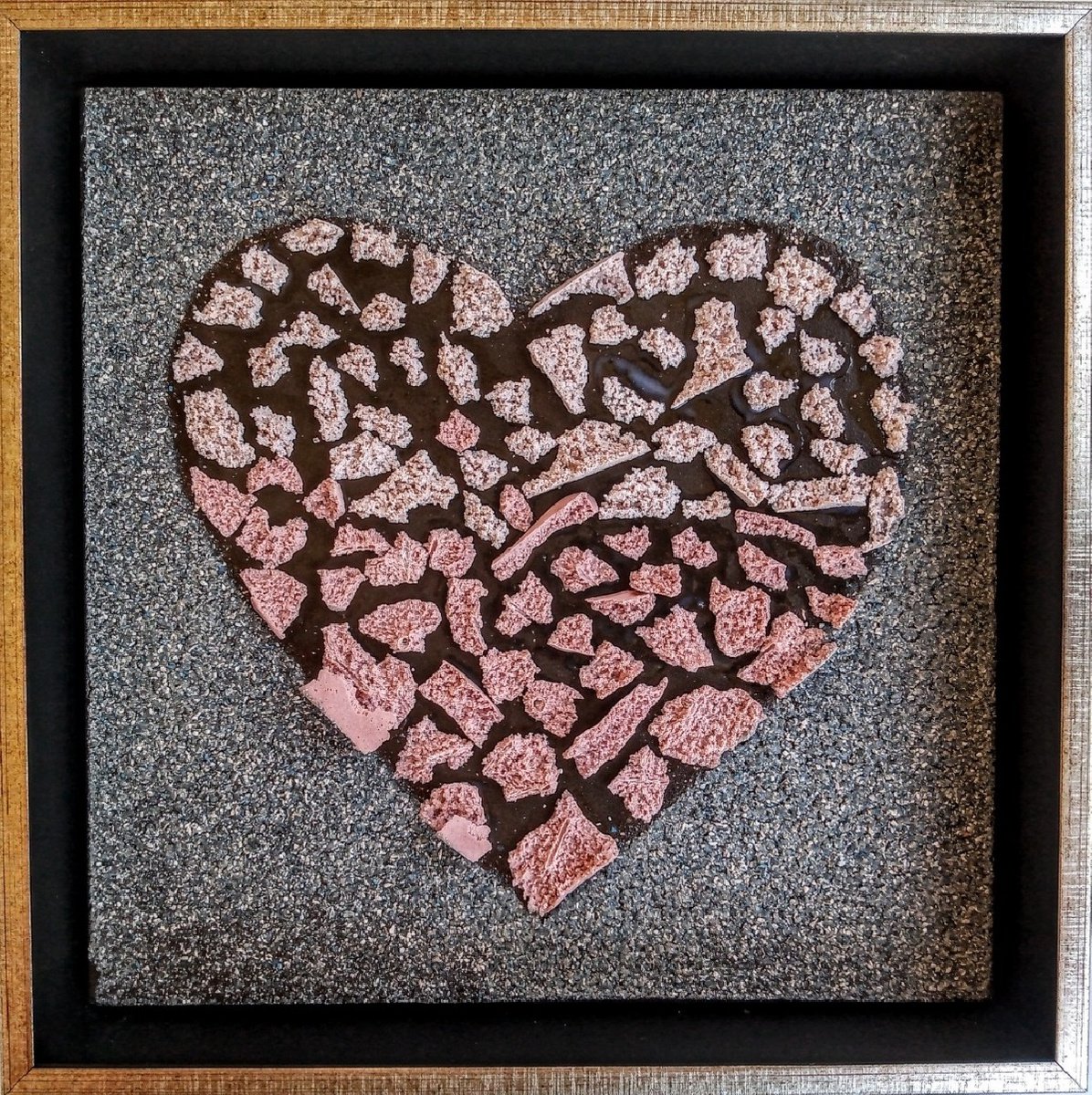 Organic Relief , Heart By Rossitza Trendafilova, 9 X 9, Artwork For Sale On Artfinder