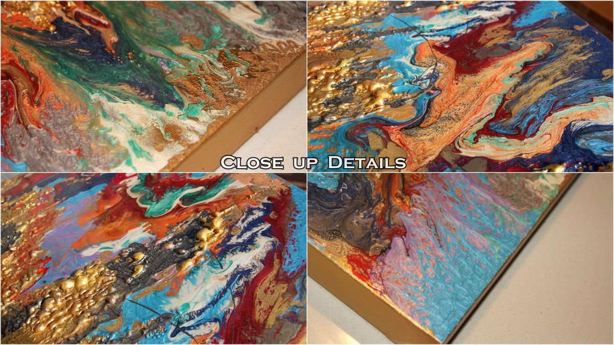 Premium Photo  Abstract art acrylic painting on canvas painting fragment  3d art three dimensional embossing unique art technique with modeling paste  imitation of dirty surface highly textured artwork