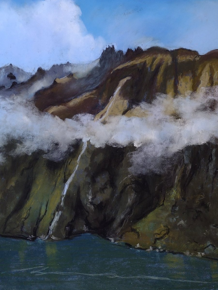 Impressionistic Landscape Painting By Joanne Carmody Meierhofer, 11 X 14, Milford Sound, Original Artwork