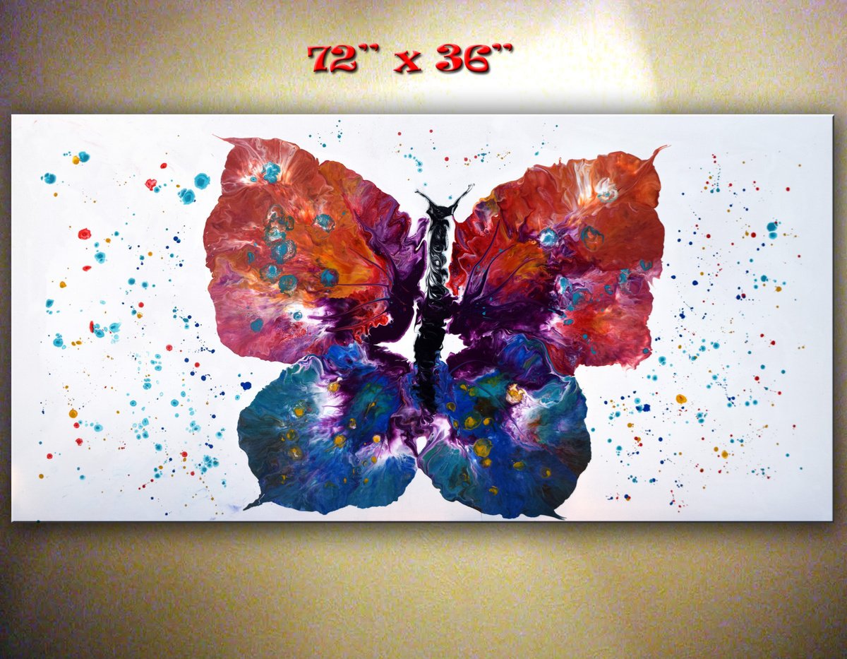 Batterfly - Extra Large Abstract Painting by Nataliya Stupak