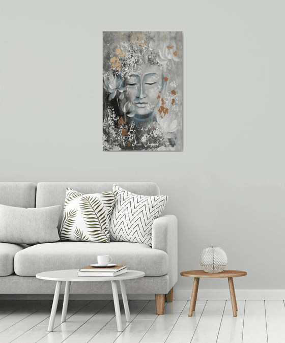 Buddha Abstract Canvas art, Print on canvas