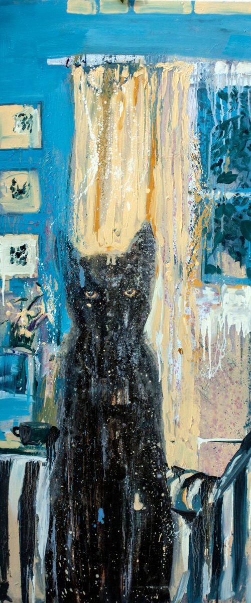 "In every cat there is little goddess" by Alexandr Klemens