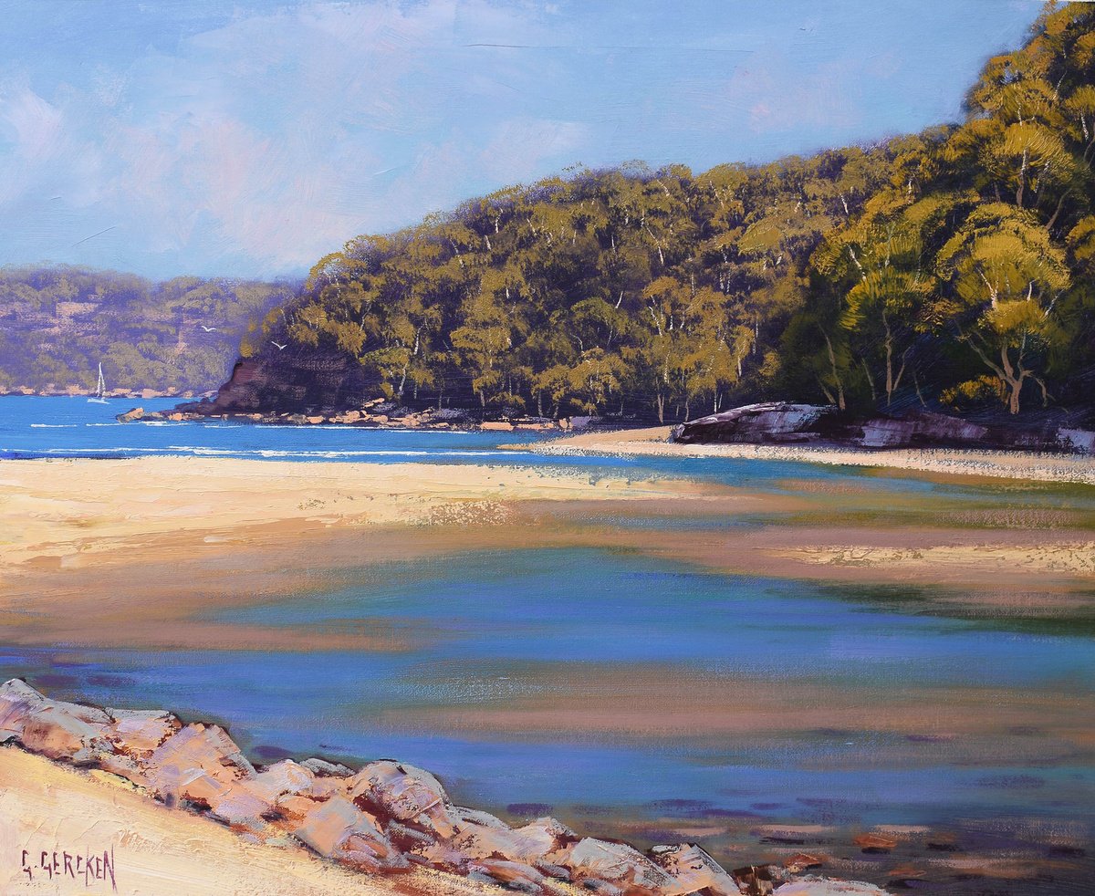 Sandy Patonga Beach Headland by Graham Gercken