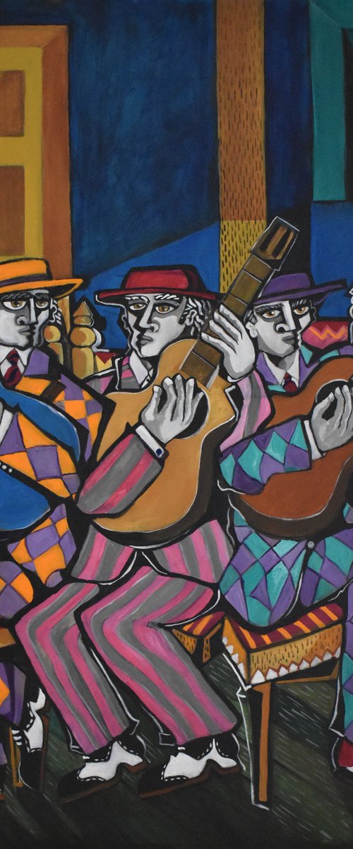 Three Flamenco Guitarists by Nagui