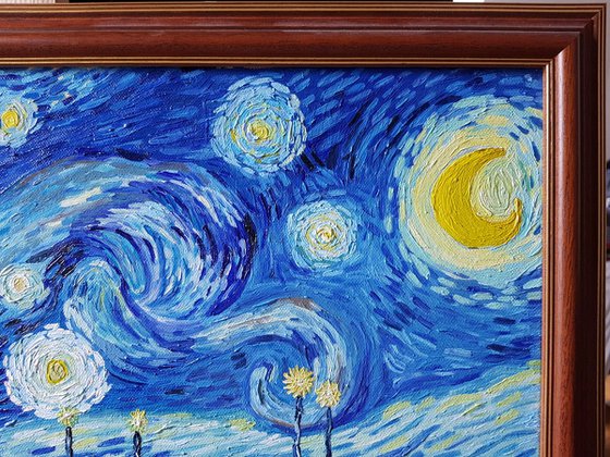 Starry Night over Moselle - Vincent van Gogh hommage