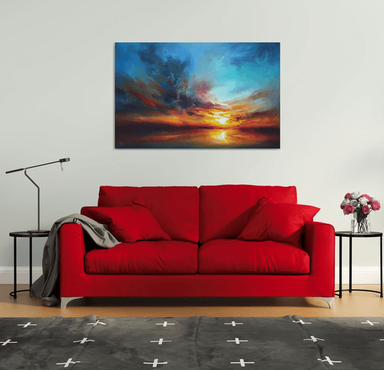 " Echo of the evening Aura " (W 140 x H 90 cm) SPECIAL PRICE!!!