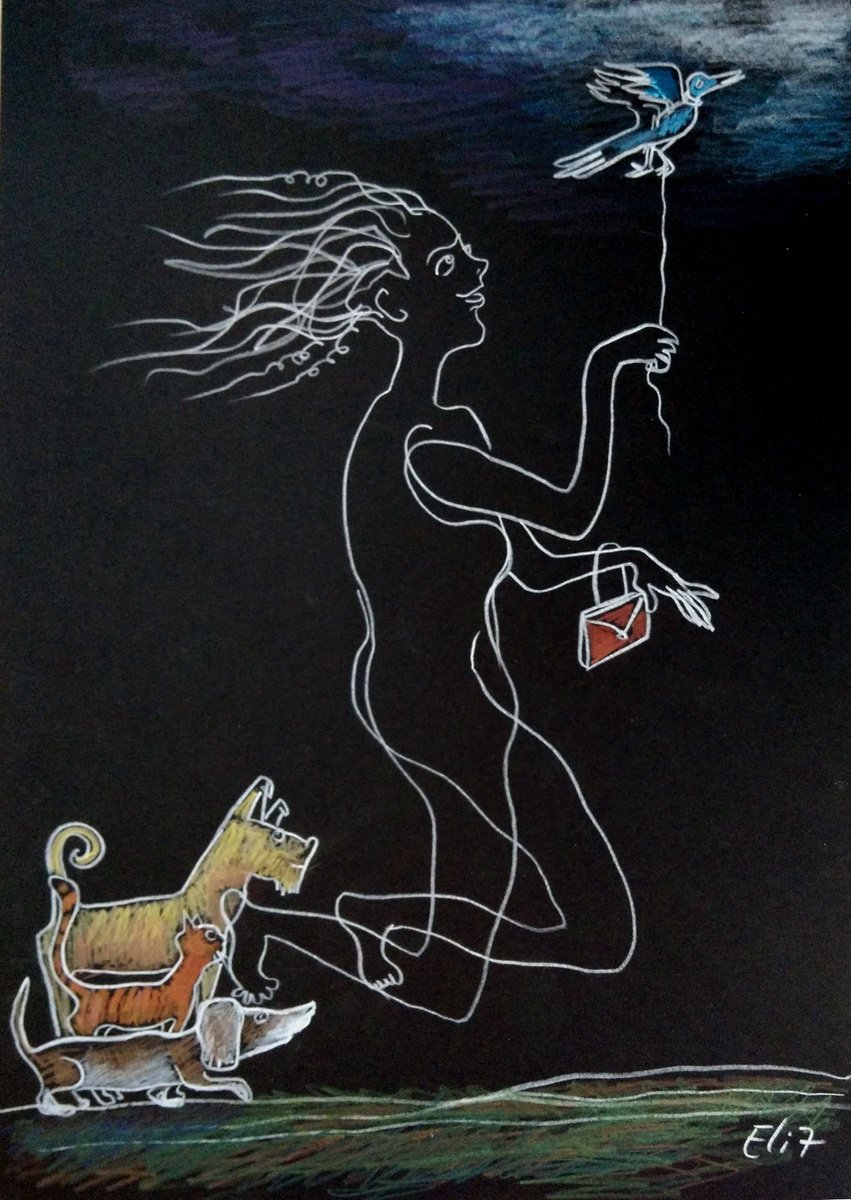 Surrealistic Pencil Drawing , The Owner
