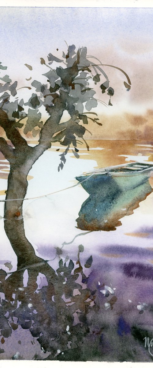 Reflections on the river by Tatyana Tokareva