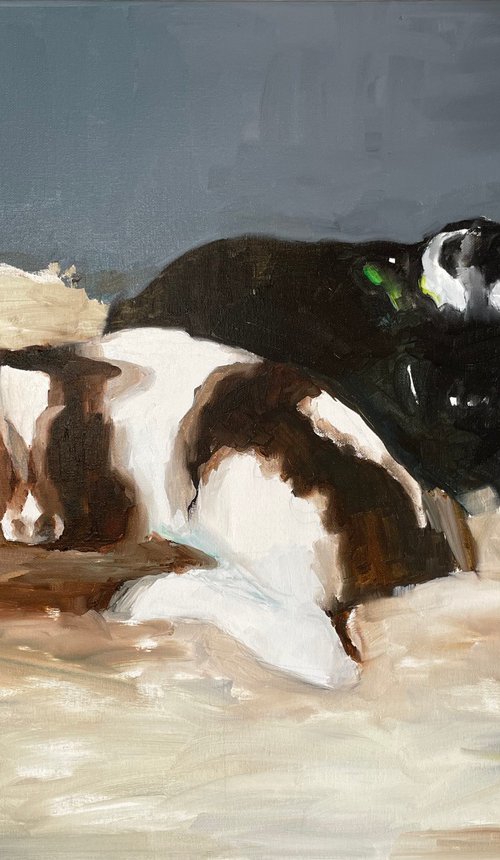 two calves by Elina Evstig