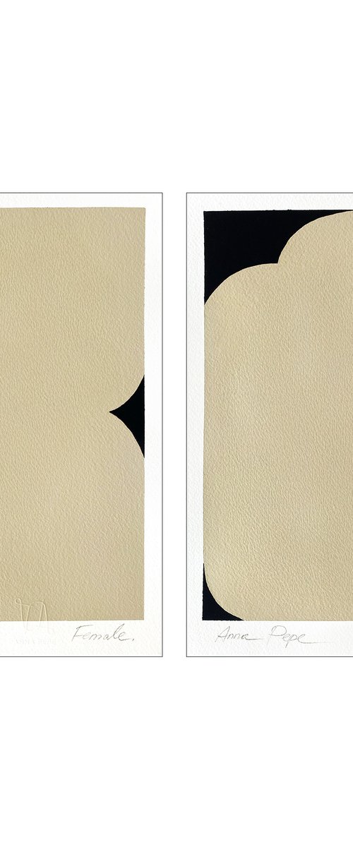 Female, Set of 2 by Anna Pepe