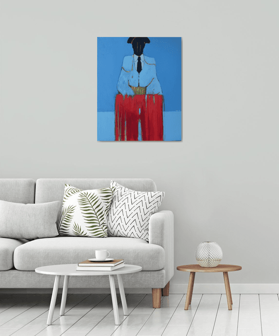 Abstract Torero Figure