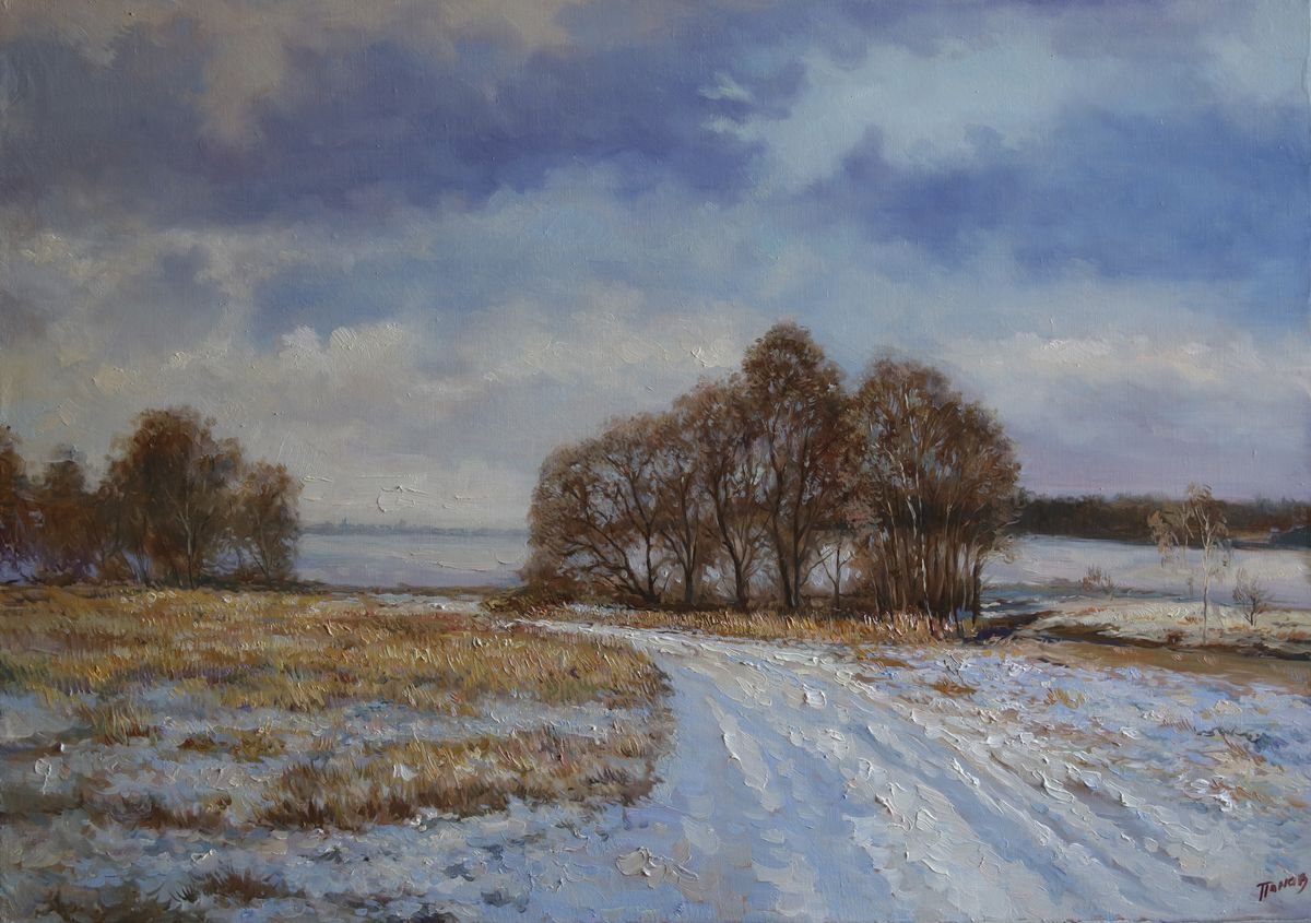 Winter road by Eduard Panov