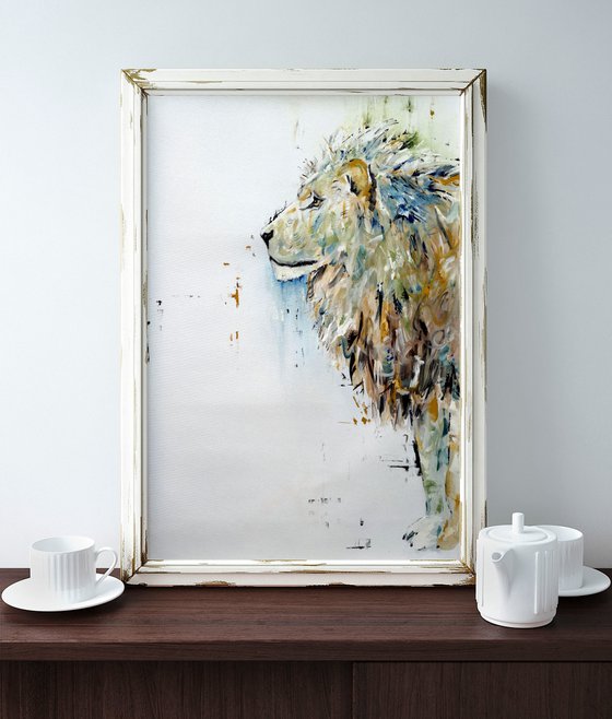 Lion Limited Edition Art Print (2019) Print by Alexa Rose