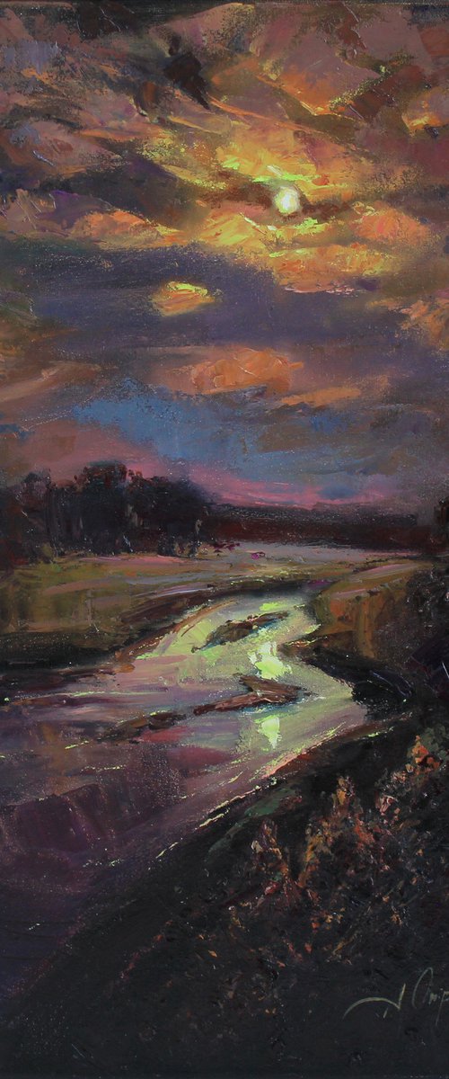 "Summer night" by Alisa Onipchenko-Cherniakovska
