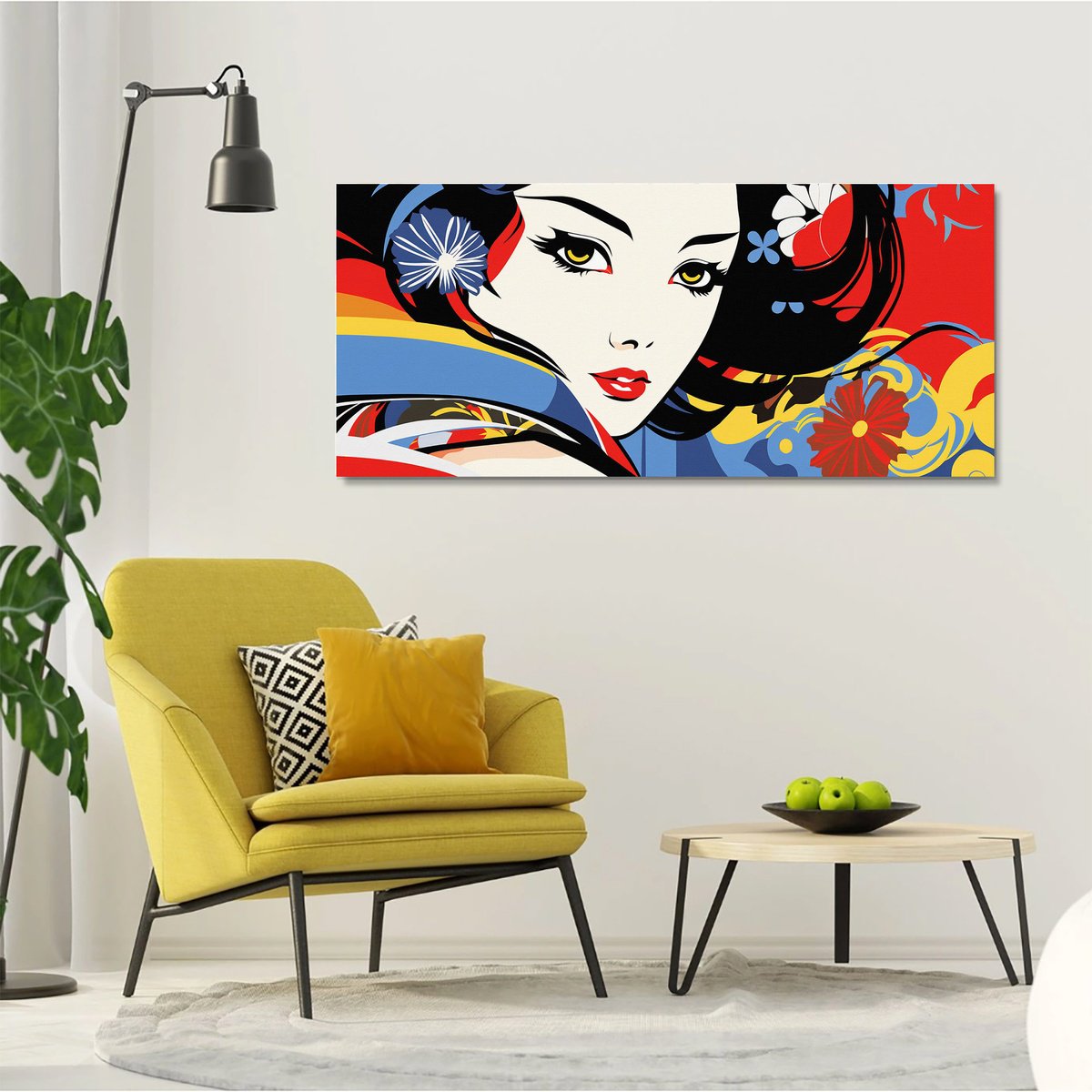 Acrylic Painting , Aiko By Kosta Morr, 71 X 31, Artwork For Sale On Artfinder
