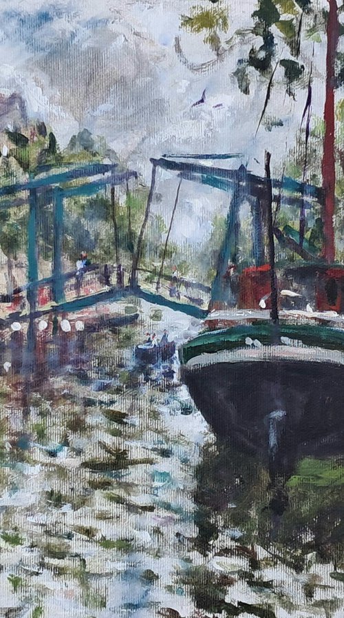Old barge by Dimitris Voyiazoglou