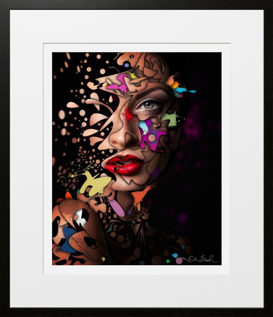 Abstract Portrait No12 - Framed